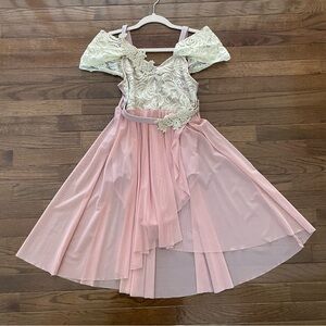 Lace Applique Empire Dress ballet or lyrical costume